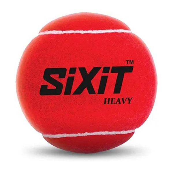 Sixit Heavy Tennis Cricket Ball (Pack of 1, Red)